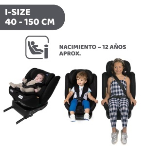 Scaun auto Chicco Unico Evo I-Size, 0-36 Kg, negru, rotativ 360 - Img 3