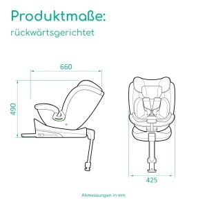 Scaun auto copii Bebeconfort RevolveFix Plus 360 i-Size, rotire 360, 0-12 ani, negru - Img 6