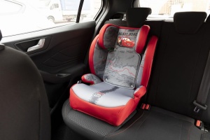 Scaun auto copii Tataway Disney Cars, 15-36 kg, rosu-gri, reglabil - Img 7