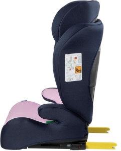 Scaun auto Disney Frozen cu atasament ISOFIX pentru siguranta fetelor de la 100 la 150 cm inaltime cu grafica cu Printesa Elsa, Anna si dragutul Olaf pe violet - Img 7
