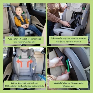 Scaun auto Graco FlexiGrow R129 2 in 1 Negru Onyx Protectie laterala avansata - Img 3