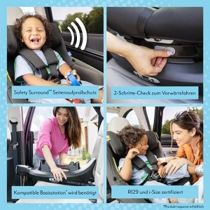 Scaun auto Graco SnugGo i-Size R129 rotire 360deg negru Midnight 0-4 ani - Img 3