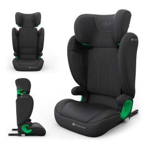 Scaun auto Kinderkraft JUNIOR FIX 2, 100-150 cm, negru, cu H-GUARD si SPS