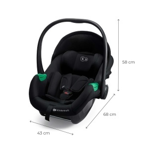 Scaun Auto Kinderkraft MINK PRO, 0-15 luni, 40-87 cm, Negru - Img 5