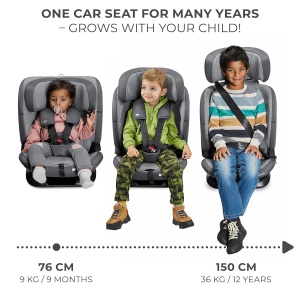 Scaun Auto Kinderkraft ONETO3, 9-36 kg, cu Isofix, Culoare Cherry Pearl - Img 6