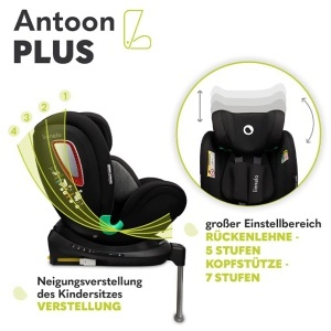 Scaun auto Lionelo Antoon Plus Isofix 360deg 0-18 kg - Img 7