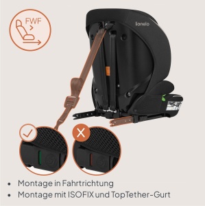 Scaun Auto Lionelo Billy i-Size 76-150 cm, 5-Punct, cu ISOFIX, Comfortabil - Img 3