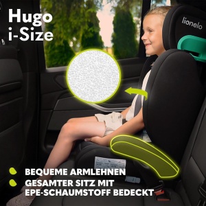 Scaun auto Lionelo Hugo i-Size, grupa 23, 100-150 cm, cu ISOFIX si protectie laterala - Img 8