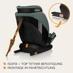 Scaun auto LIONELO LAVENDER I-SIZE pentru copii 76-150 cm, cu ISOFIX si reglaj - Img 3