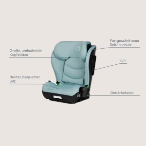 Scaun auto Lionelo Neal I-Size, grupa 2-3, 100-150 cm, cu ISOFIX - Img 10
