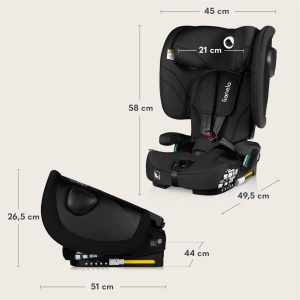 Scaun auto Lionelo Nelly i-Size, 76-150 cm, cu ISOFIX, pliabil - Img 9