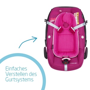 Scaun auto Maxi-Cosi Pebble Plus i-Size pentru bebelusi 0-12 luni Frequency Pink - Img 4