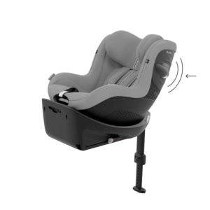 Scaun auto pentru copii CYBEX Gold Sirona G i-Size Plus, Fara baza, De la aproximativ 3 luni pana la 4 ani, Max. 19 kg, 61 - 105 cm (De la nastere / 40 cm cu insertie pentru nou-nascut), Gri piatra - Img 8