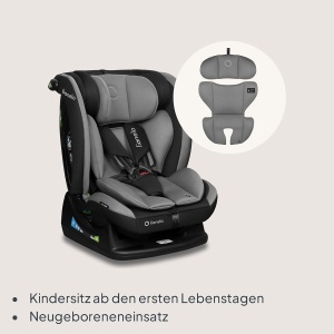 Scaun auto pentru copii LIONELO AART i-Size, 40-150 cm, cu suport pentru spate si ajustare cap - Img 9