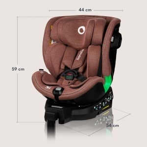 Scaun auto rotativ Lionelo Harmony i-Size 360deg ISOFIX pentru copii 40-150 cm cu tetiera ajustabila - Img 9