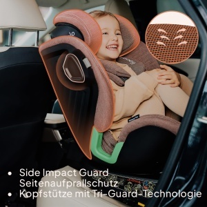 Scaun auto rotativ Lionelo Harmony I-Size 360deg sistem ISOFIX reglaj spatar si tetiera - Img 4