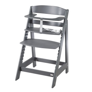 Scaun de masa Babyhochstuhl Sit Up Flex - din lemn, ajustabil, gri antracit - Img 1