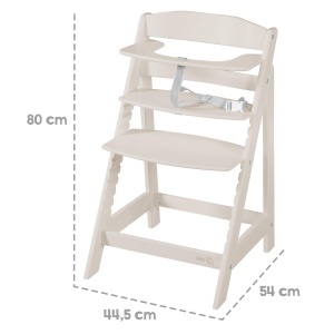 Scaun de masa Babyhochstuhl Sit Up Flex - Inaltime ajustabila, din lemn, CashmereBeige - Img 6