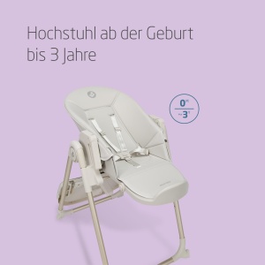 Scaun de masa pentru copii Maxi-Cosi Ava, 0-3 ani, 5 pozitii de inclinare, compact, Elegance Graphite - Img 2