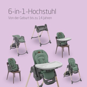 Scaun de masa pentru copii Maxi-Cosi Minla, 6 in 1, 0-14 ani, 9 inaltimi, Eco Care - Img 2