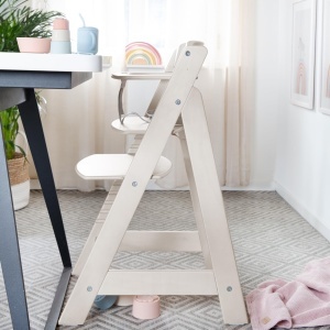 Scaun inalt pentru copii Babyhochstuhl Sit Up Flex, reglabil, din lemn, 6 luni - 70 kg, culoare Stone Washed - Img 6