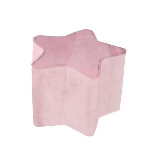 Scaun pentru copii Roba Lil Sofa - Hocker in forma de stea, culoare mauve, 24 cm