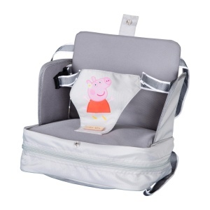 Scaunel pentru copii roba Boostersitz Peppa Pig, mobil, graurosa, 6-36 luni