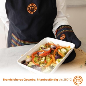 Sch apron MasterChef, 100 bumbac, ajustabila, multicolor - Img 3
