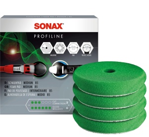 SchaumPad mediu SONAX 85 mm - Set 4 bucati pentru polishare