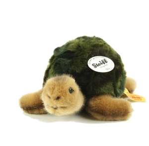 Schildkrote de Plus Steiff 068485, 20 cm, Verde, Moale si Cuddly