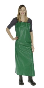 Schorta de lucru Kerbl, PVC verde 120x80 cm, rezistenta la apa si temperaturi extreme