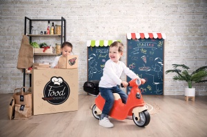 Scooter pentru copii Smoby Food Express, design retro, cu 2 roti silentioase - Img 9