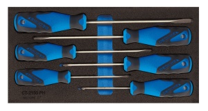 Screwdriver Gedore 1500 CT1-2150 PZ, 1 bucata, cu suport pentru organizare - Img 1