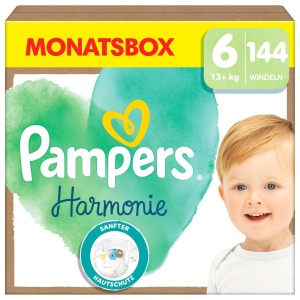 Scutece Pampers Harmonie, Marimea 6, 144 bucati, 13kg