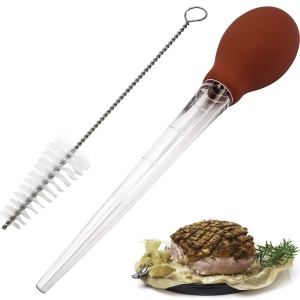 Seringa pentru sosuri Westmark 30 ml, cu perie de curatare, plastic, rosutransparent - Img 2