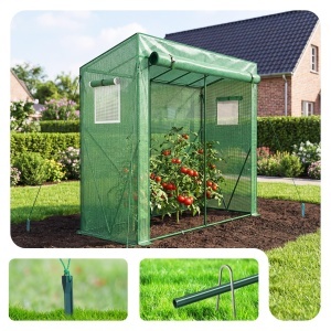 Serra VOUNOT 200x77x170 cm, cu Acoperire PE 135gm, Verde - Img 4