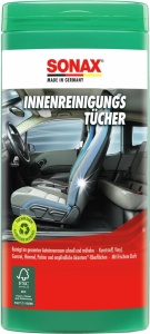 Servetele umede SONAX pentru curatarea interiorului auto, 25 bucati, cu parfum proaspat