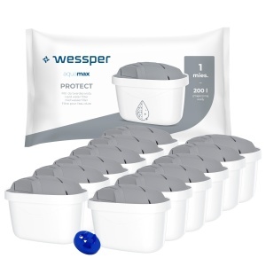 Set 12 filtre de apa Wessper AquaMax Protect Compatibil universal reduce clorul si calcarul - Img 5