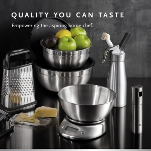 Set 2 Boluri de Amestec Bergner Q3045, Inox, cu Capac, 20cm si 24cm - Img 6
