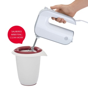 Set 2 Oale de Amestec Westmark cu Capac, 1L, AlbRosu - Img 4