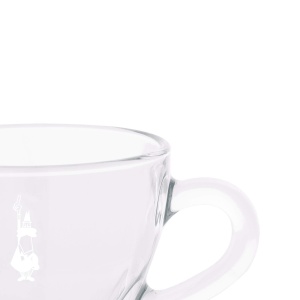 Set 2 Tazzine Cappuccino Bialetti DCRAST0007 cu Piattino, Vetro - Img 3