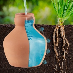Set 3 Ollas din Ceramica Relaxdays, 550 ml, Culoare Terracotta - Img 2