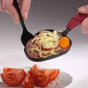Set 4 Raclete din plastic Westmark Gourmetta, Negru, 16.6 cm, Rezistente la caldura - Img 4