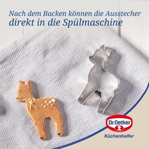 Set 5 forme de taiat din otel inoxidabil Dr. Oetker Waldzauber pentru prajituri de Paste - Img 2