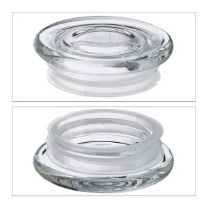 Set 6 Borcane Sticla Relaxdays cu Capac, 750 ml, Transparent, Etanse - Img 7