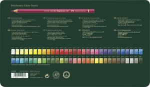 Set 60 Creioane Colorate Faber-Castell Polychromos cu Mina de 3,8 mm, Metalletui - Img 3