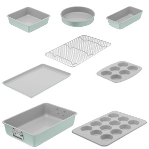 Set 8 forme de copt Tefal Ceramik J175S804, design compact, rezistente la temperaturi ridicate - Img 2