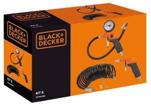 Set accesorii compresor BlackDecker 9045854BND 13 piese Negru - Img 6