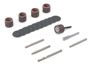 Set accesorii lemn Dremel 20 piese, compatibil multifunctionale, pentru gravura si slefuire - Img 2