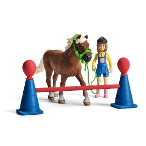 Set Agilitate pentru Ponei Schleich Farm World 48 Piese cu Figurina - Img 4
